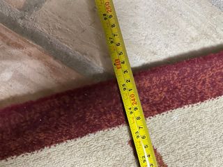 Alfombra de tela con diseño floral