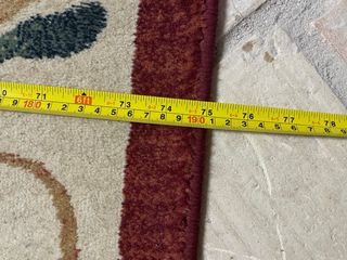 Alfombra de tela con diseño floral