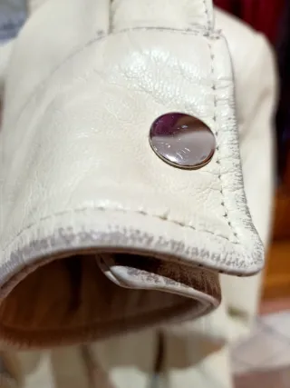 Giubbino donna tg 46 vera pelle beige Freeheron