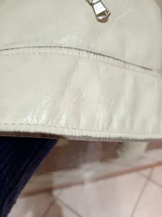 Giubbino donna tg 46 vera pelle beige Freeheron