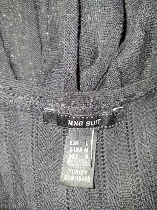 Vestido Mango Negro Tirantes Eventos