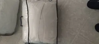 Funda Nórdica Rayas Rojo, Gris, Negro, Blanco