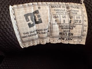 Zapatillas DC Shoes Negras Talla 42 Nuevas