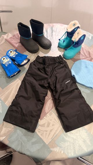 Lote ropa y botas de nieve niño Decathlon