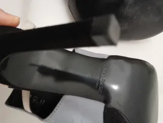 Sandalias Zara Tacón en antelina