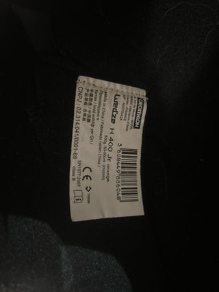 Casco de nieve naranja junior -53-56 cms