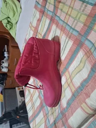 Botas de agua rosas