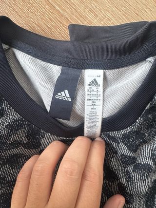 Sudadera Adidas Leopardo Gris Negra