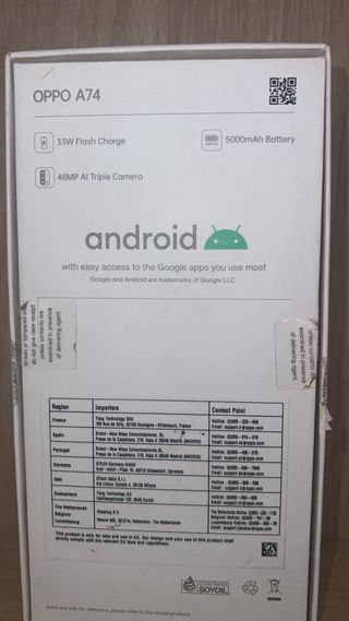 OPPO A74 128GB Blu/Argento