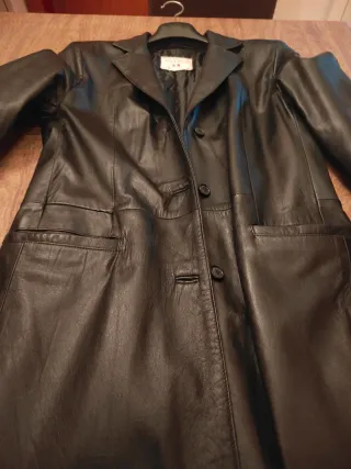 Cappotto Vera Pelle Marrone Lungo