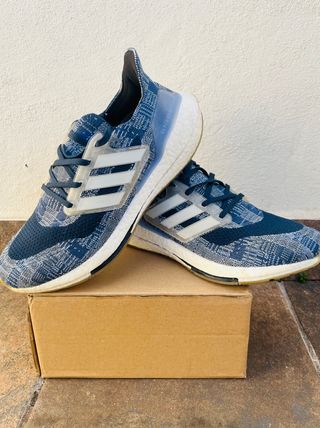Adidas Ultraboost 21 Azul/Blanco