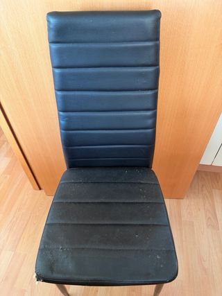 4 Sillas Comedor Negras Diseño Moderno