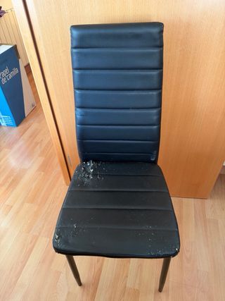 4 Sillas Comedor Negras Diseño Moderno