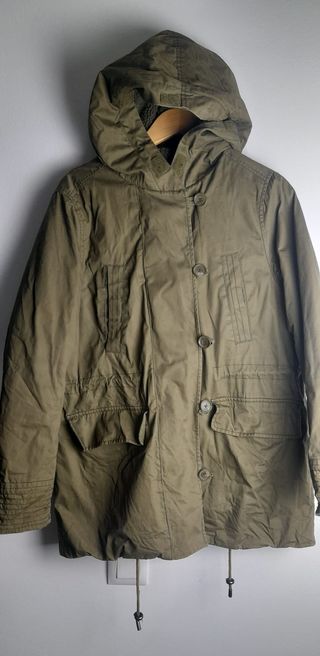 Parka H&M LOGG Verde Talla 44