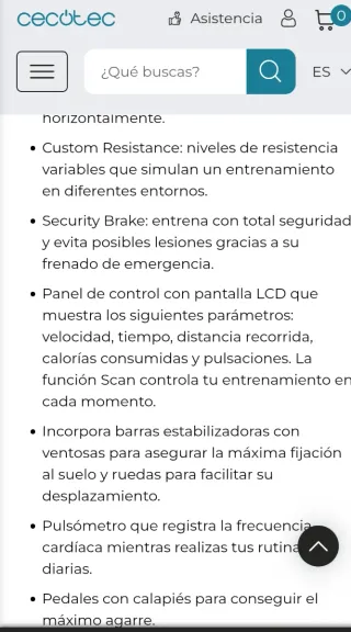 Bicicleta Indoor Cecotec Ultraflex 25