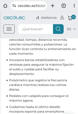 Bicicleta Indoor Cecotec Ultraflex 25