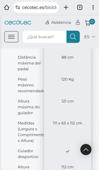 Bicicleta Indoor Cecotec Ultraflex 25