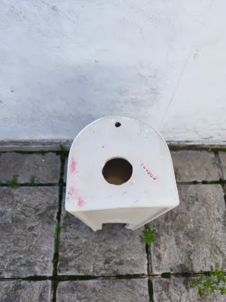 Pie de lavabo blanco Roca