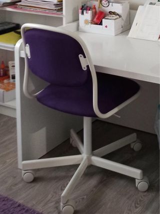 Silla de oficina Ikea morada