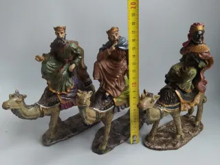 Conjunto 3 Figuras Reyes Magos en Camello