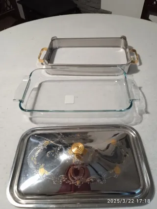 Vassoio portavivande con pirex