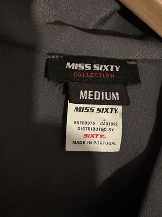 Vestido Miss Sixty gris y negro