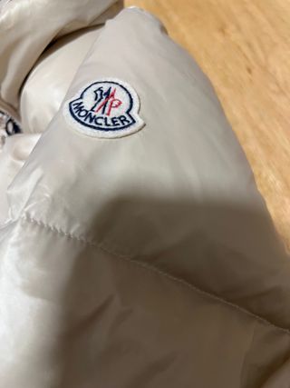 Moncler Piumino Bianco Perlato Tg 0
