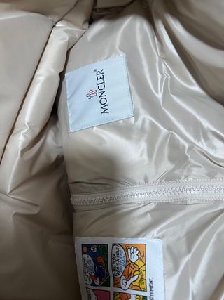 Moncler Piumino Bianco Perlato Tg 0