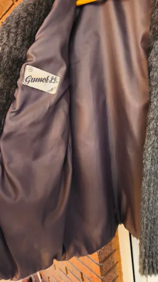 Abrigo de vestir gris mujer