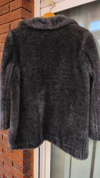 Abrigo de vestir gris mujer