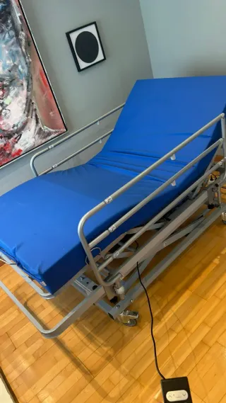 Cama Hospitalaria Articulada Elevador + colchón