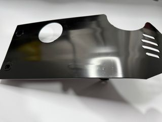 Cubrecarter aluminio Pit Bike negro 110cc 125cc