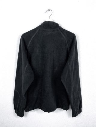 Forro Polar Columbia Negro Cálido Retro Bordado