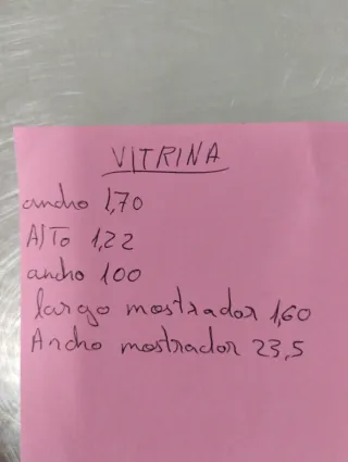 Vitrina expositora refrigerada   acero inoxidable