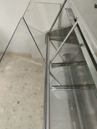 Vitrina expositora refrigerada   acero inoxidable