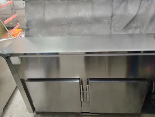 Vitrina expositora refrigerada   acero inoxidable