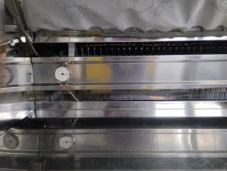 Vitrina expositora refrigerada   acero inoxidable