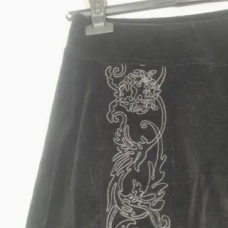 Gonna Cerruti Velluto Nera Taglia M