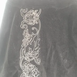 Gonna Cerruti Velluto Nera Taglia M