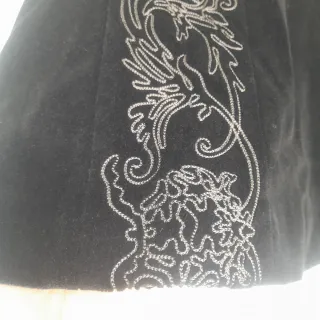 Gonna Cerruti Velluto Nera Taglia M