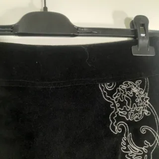 Gonna Cerruti Velluto Nera Taglia M