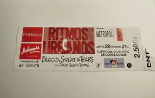 Entrada Blood, Sweat & Tears 1992