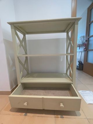 Estantería auxiliar de madera beige