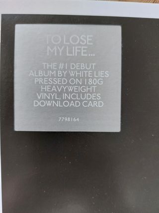 White Lies - To Lose My Life LP 180g
