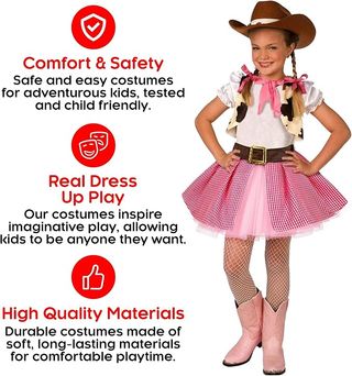 Costume da Cowgirl Bambina Taglia L MC001