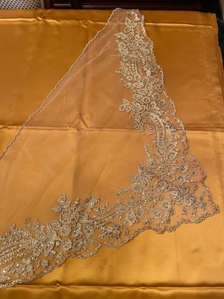 Manteletas Falleras niña  80cm Doradas