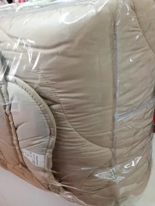 Edredón reversible beige 105
