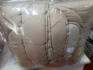 Edredón reversible beige 105