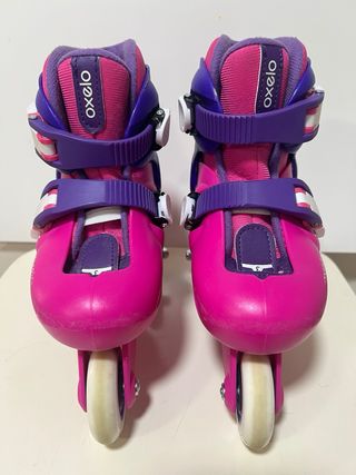 Patines Oxelo Talla 26-28 Rosa/Morado