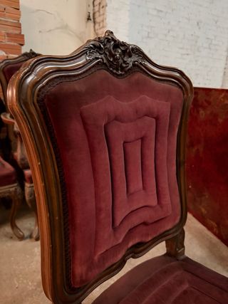 2 Sillas antiguas estilo Luis XVI